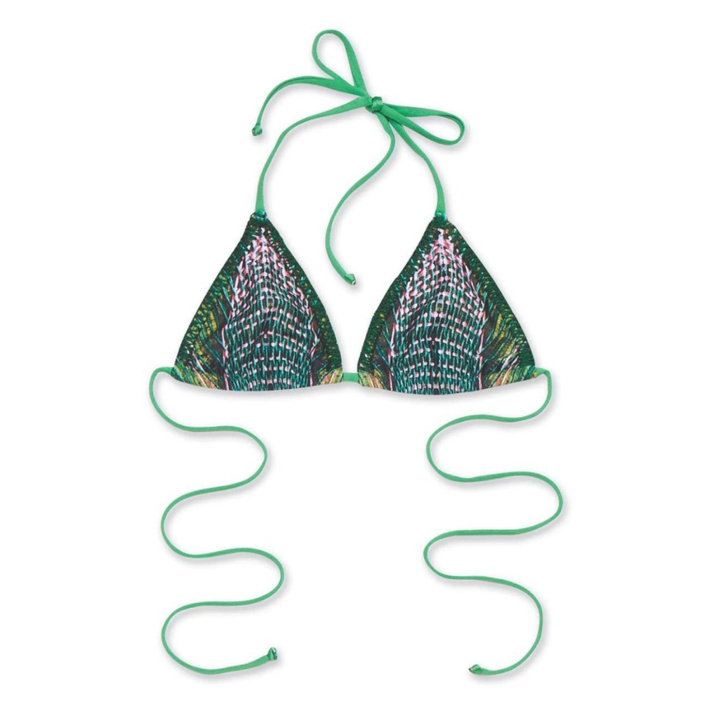 🆕 Dakine green string bikini top